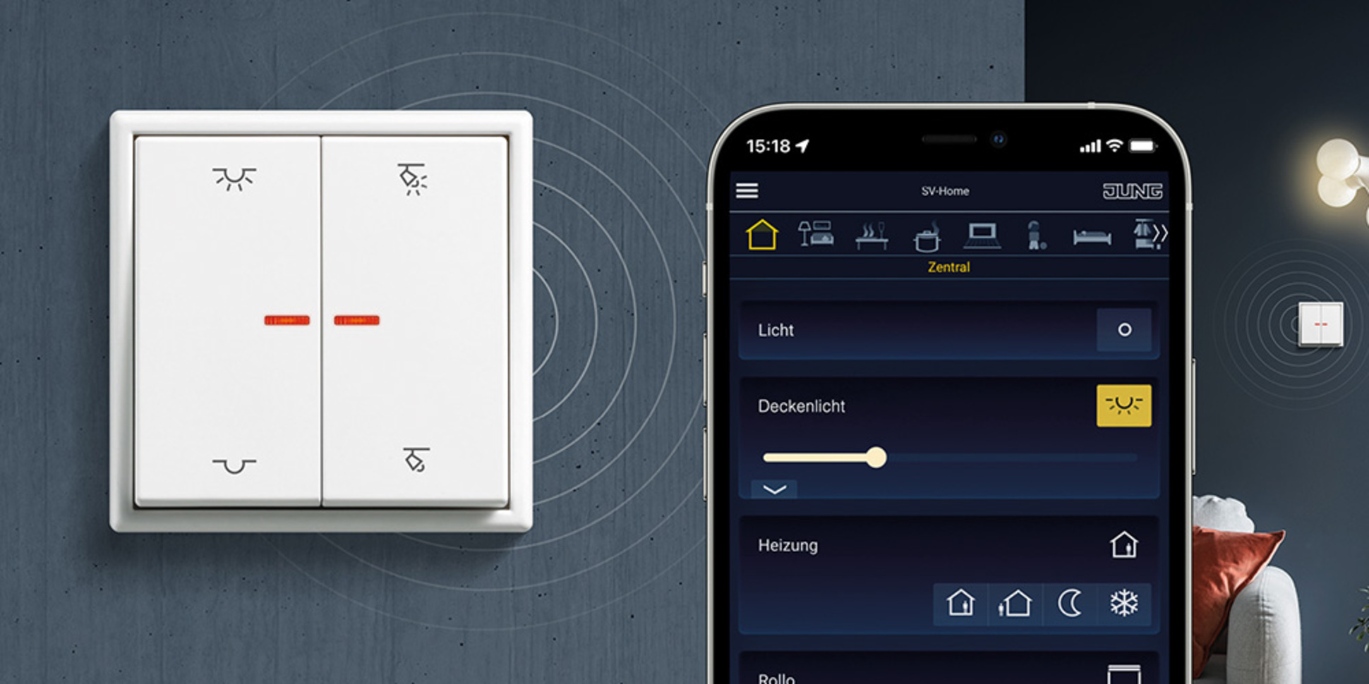 KNX RF Taster bei Pink Solar GmbH in Regensburg